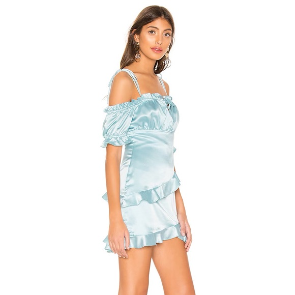 Revolve Majorelle Desiree Mini Dress in Baby Blue - Picture 2 of 3